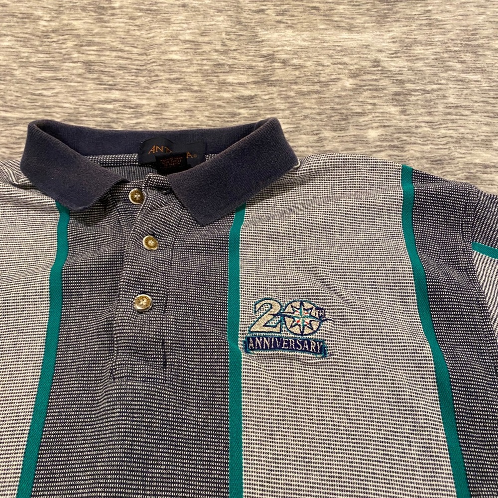 Vintage Seattle Mariners 20th anniversary polo